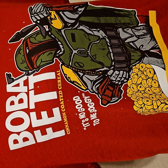 Funko 🎁 Boba Fett Red T-Shirt size Medium NWOT - Picture 2 of 5
